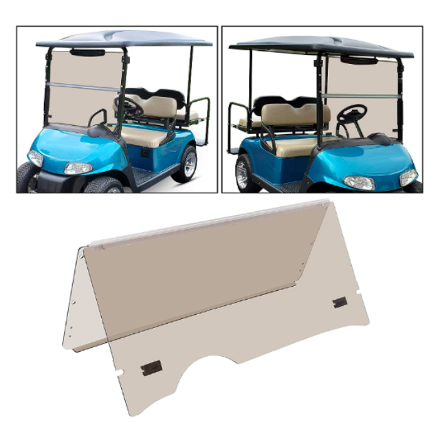 Tinted Windshield 2008-UP for EZGO RXV Golf Cart Part Front